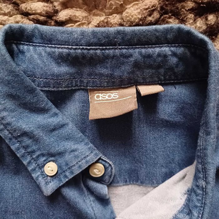 Сорочка, рубашка мужская джинсовая Asos, S, бренд