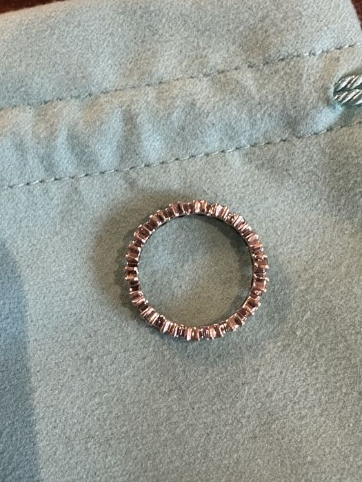 Obraczka eternity pierscionek diamenty