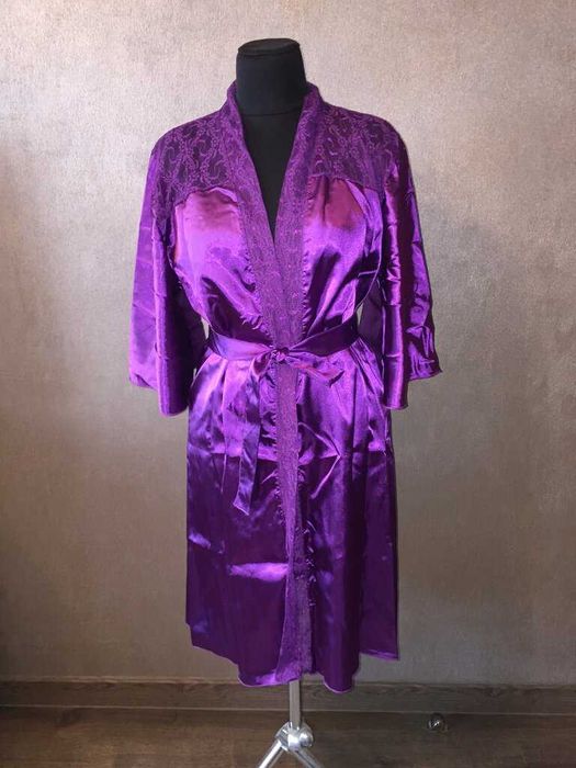 Халат-пеньюар с кружевом р.48-46 Турция