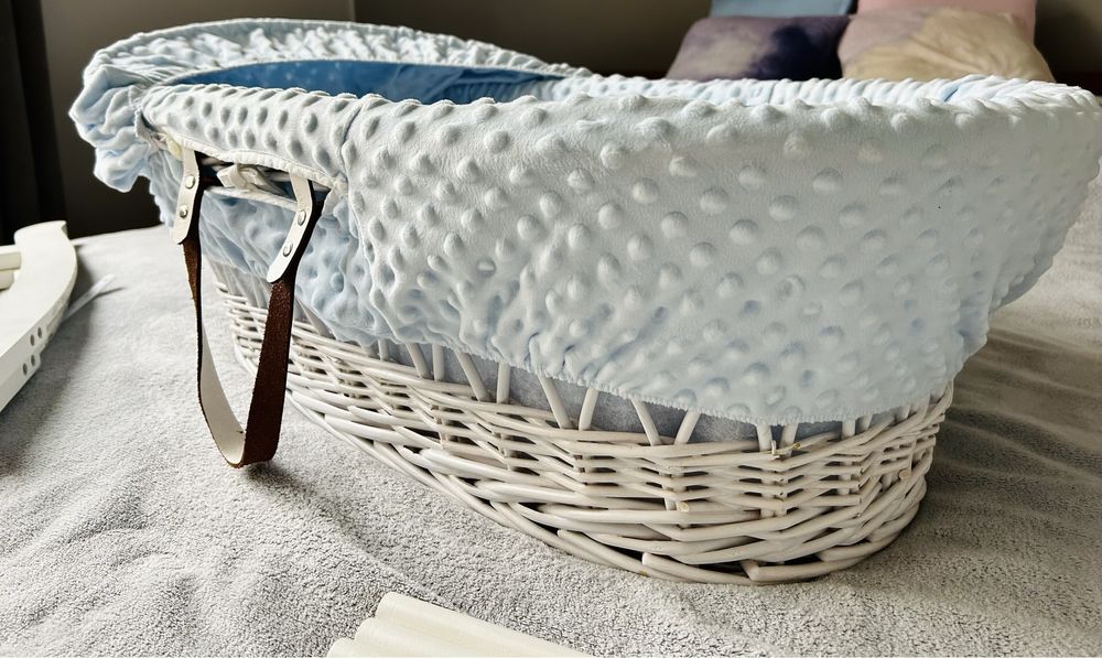 Kosz wiklinowy kołyska dziecięca