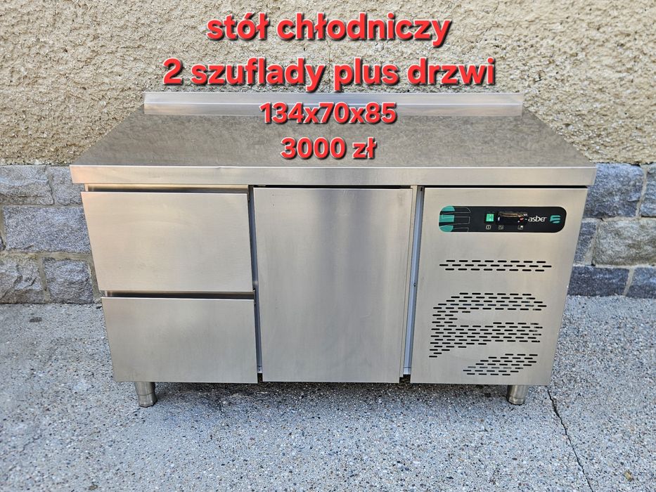 Stół chłodniczy z szufladami, lodówka podblatowa