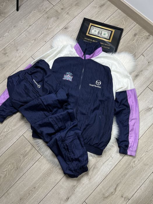 Мужской Нейлоновый костюм Vintage Sergio Tacchini Tenis Adidas L-XL