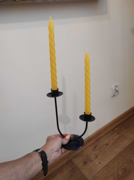 Świecznik metalowy