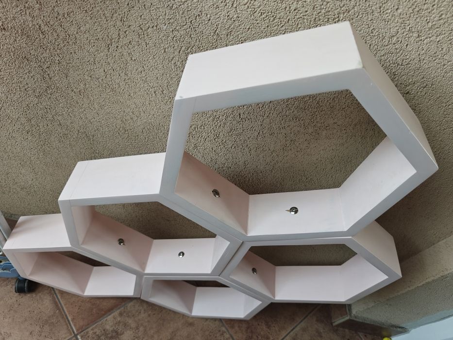 Półka 5 heksagonalna plaster miodu – zestaw 5 modułów