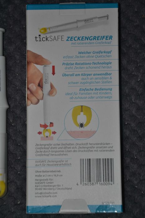 Пинцет для видалення кліщів у тварин TickSAFE Germany