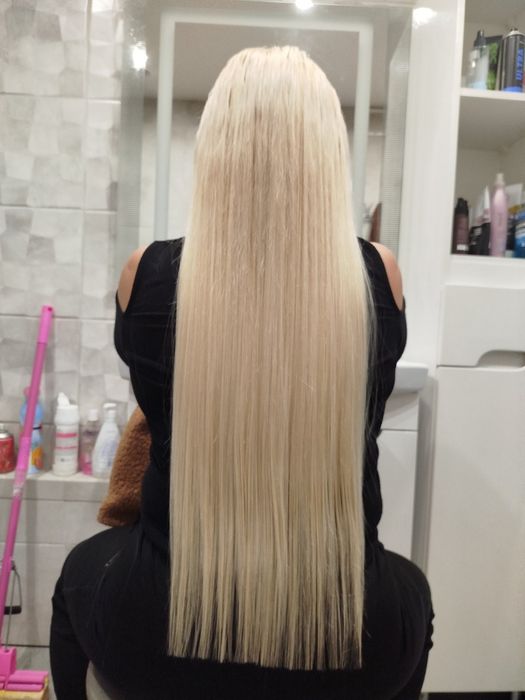 Наращивание биопротеиновых и натуральных волос.