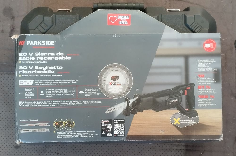 Serra Sabre / Serrote Parkside Performance 20V nova