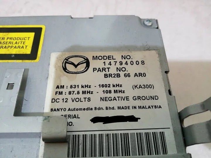 Rádio Mazda 3 2006