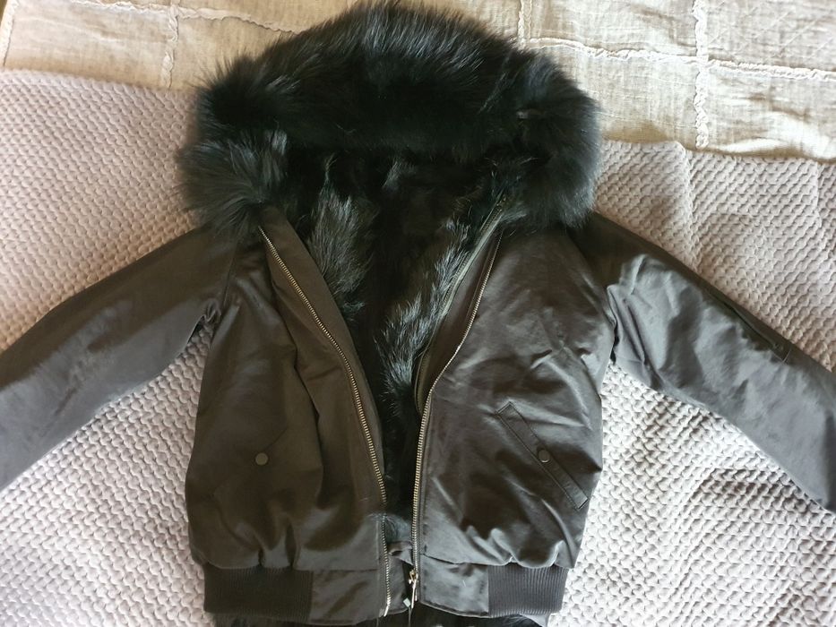 Kurtka bomberka naturalny lis rL