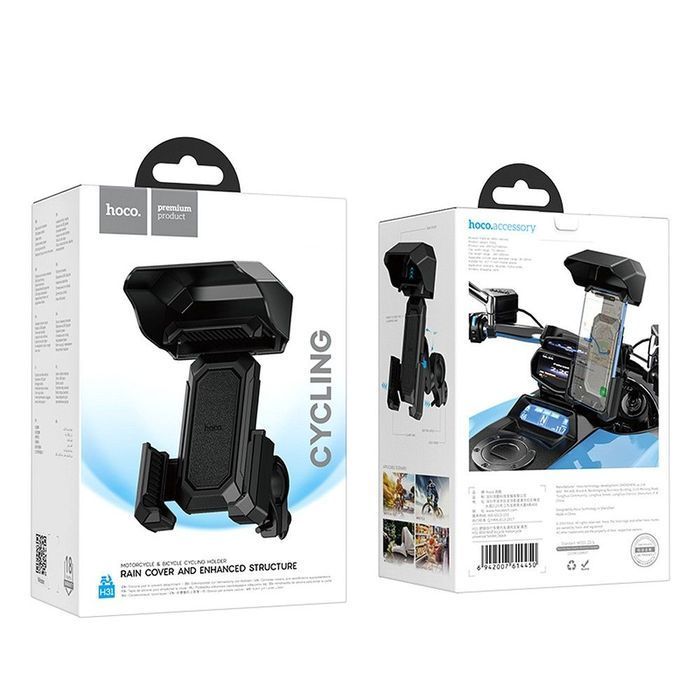 Uchwyt na telefon do roweru / motocykla Hoco do kierownicy H31 czarny