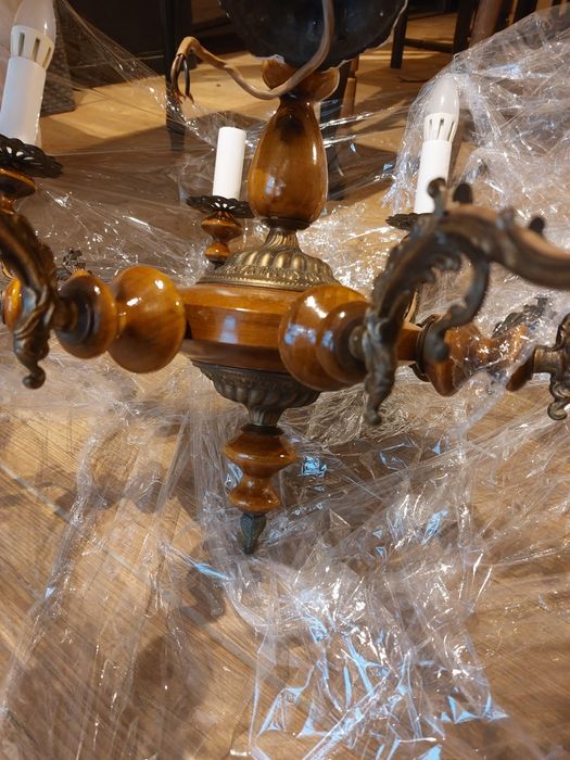 Żyrandol PRL 8 ramienny