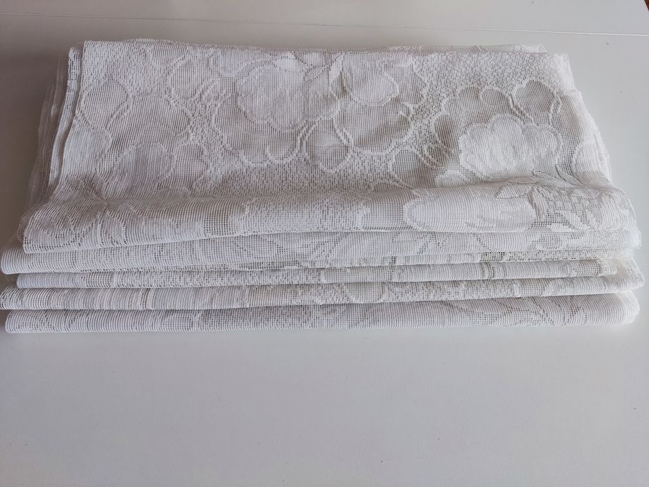 6 szt. białe bieżniki boho w kwiaty długie wesele dekoracja urodziny