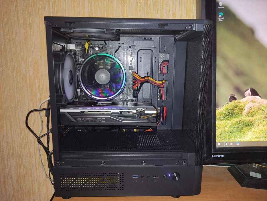 ИГРОВОЙ КОМП Intel i3-10100F (8x4,30),RX 570,DDR4 16 Gb,SSD 120 Gb, HDD 500 Gb