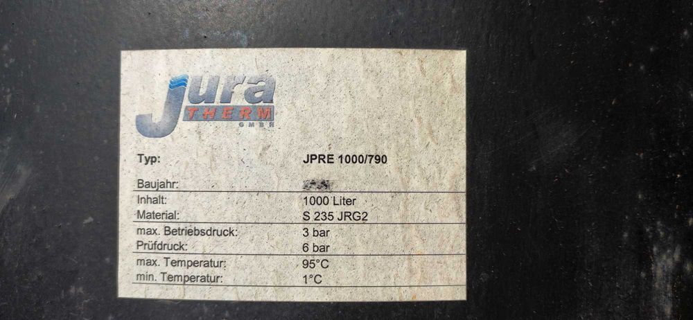 Bufor 800 / 1000 L kompletny ocieplony JURA THERM