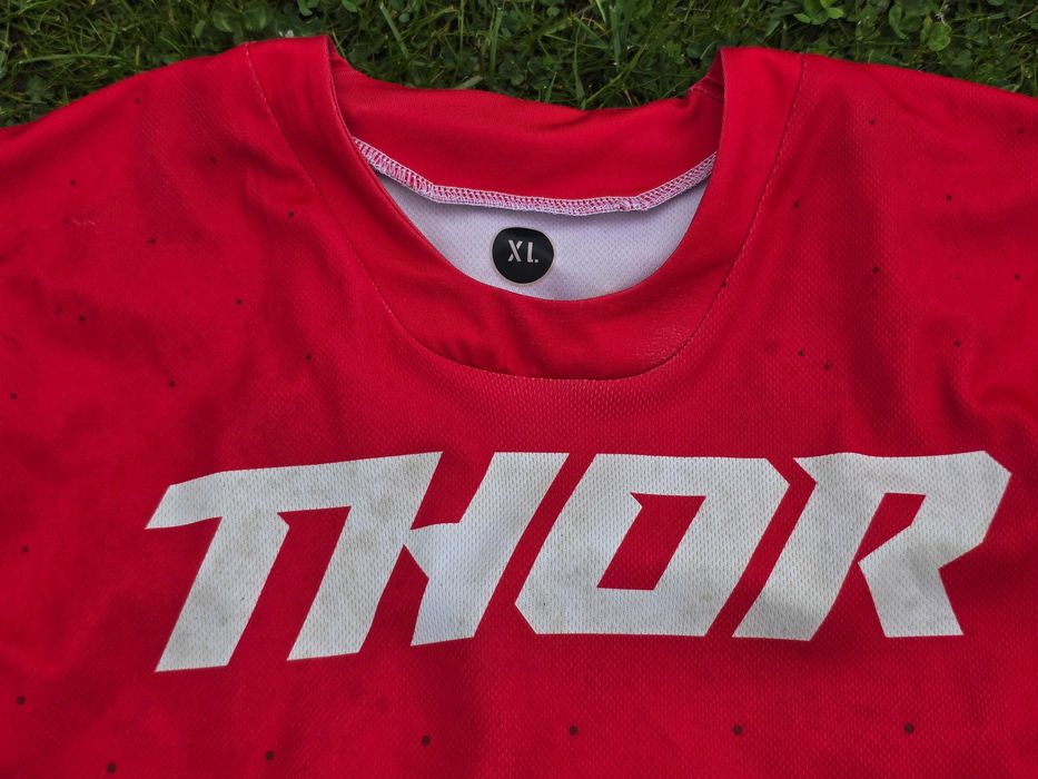 Strój motocross bluza spodnie mx THOR PULSE STUNNER dziecięcy  28 / XL