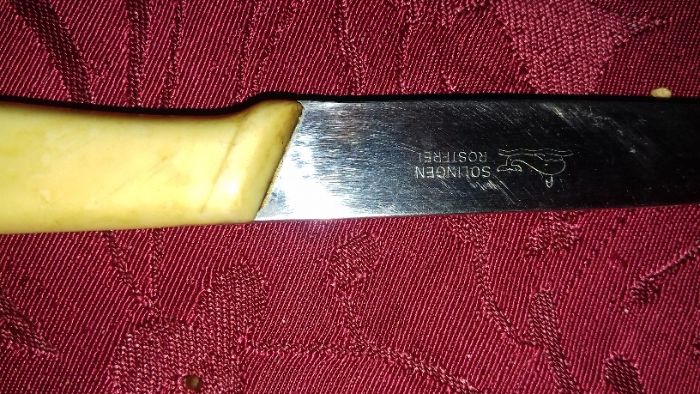 1 Faca solingen Vintage alta qualidade 10E outra Forte8Eou2-15EDesde2E