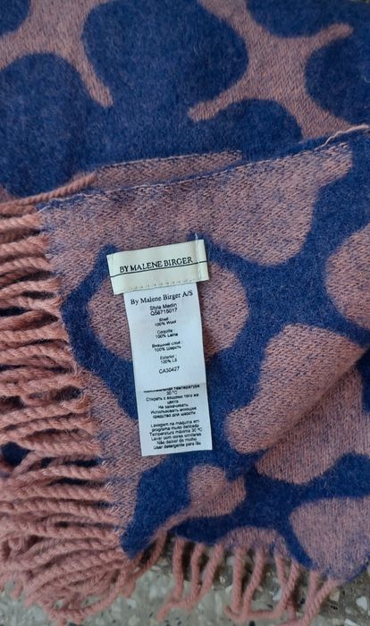 szal wełniany szalik duży 100% wełna wool by malene Birger wzory