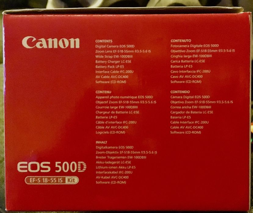 Canon EOS 500D 15 mega pixels + objetiva EF-S 18-55mm