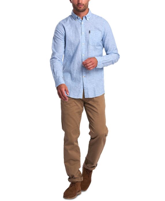 Чоловіча сорочка Barbour  розмір М, льонна сорочка чоловіча