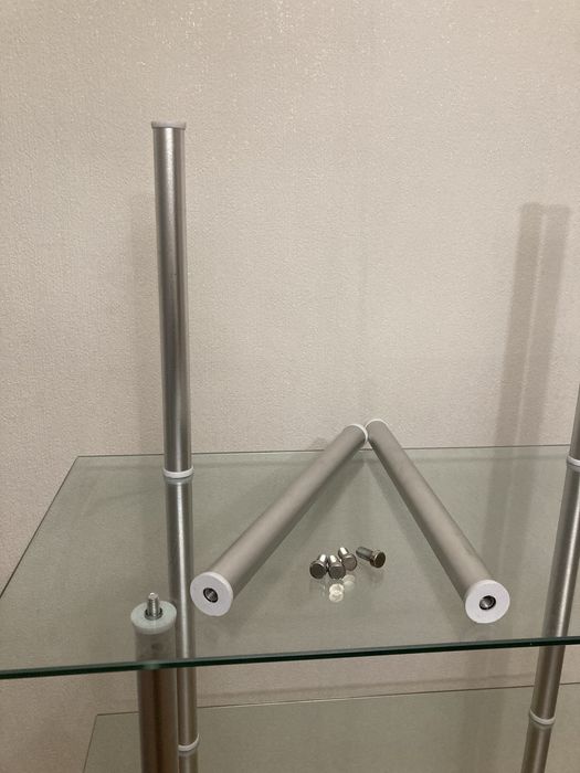 Стеклянная полка этажерка конструктор