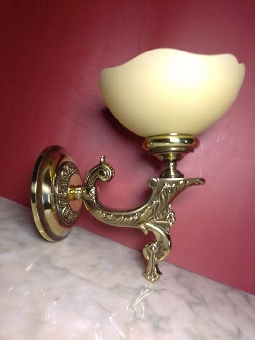 Бра настенные,,стекло, бронза.