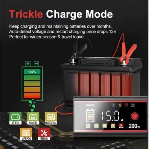 Автомобільний зарядний пристрій 12V 15A