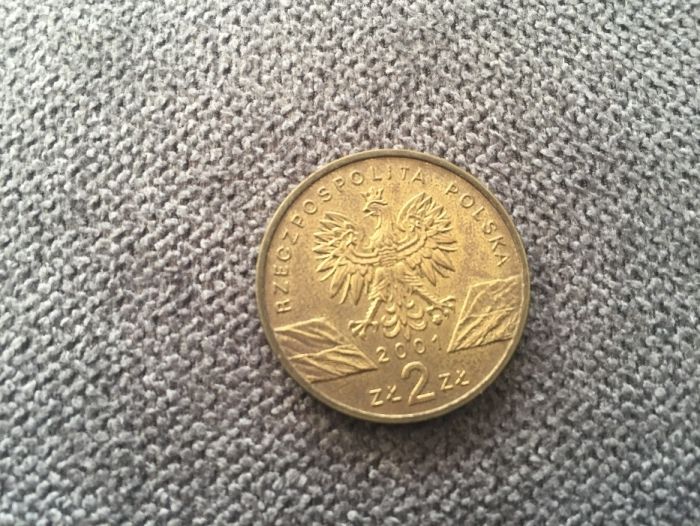moneta 2 zł paź królowej 2001