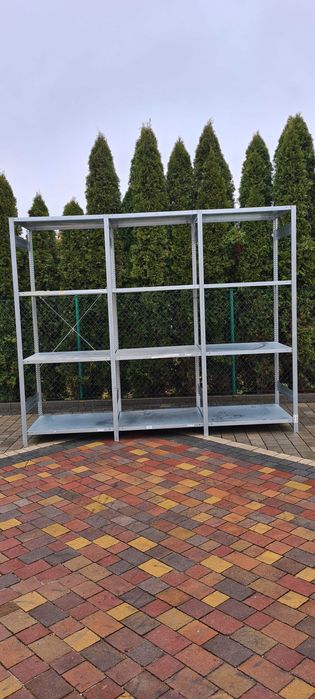 Regały magazynowe z demontażu 50gł x100x200cm używany regał metalowy