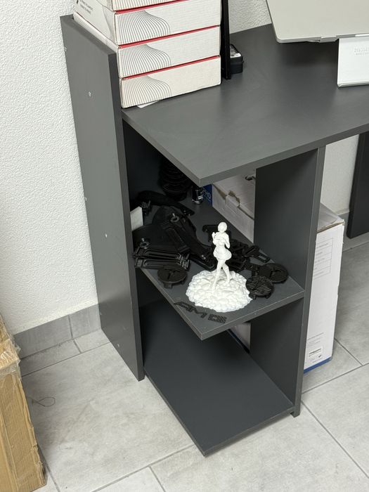 Стіл письмовий з поличками Джеко 1200/12 120х52х87 см Антрацит