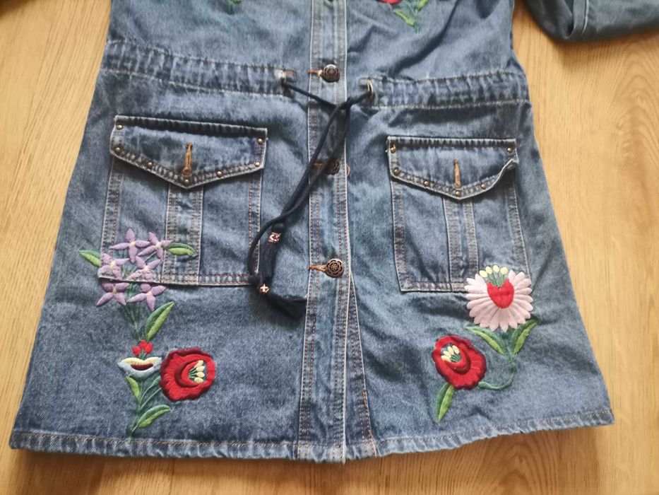 płaszcz jeansowy desigual rozmiar 42 - 38 nowy