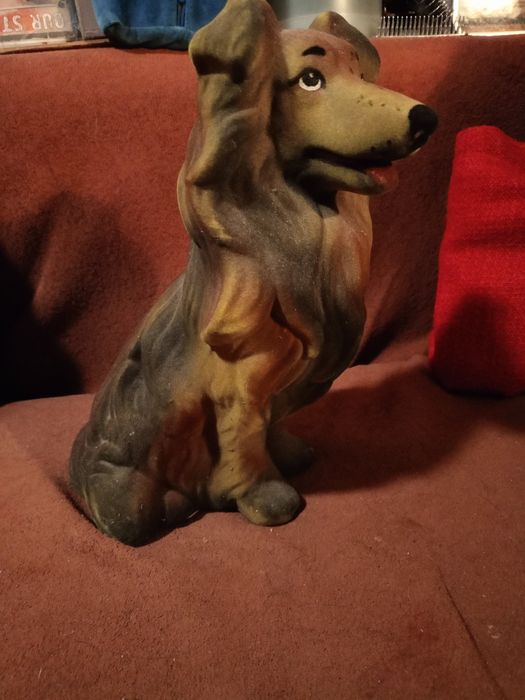 Копилка собака колли винтаж