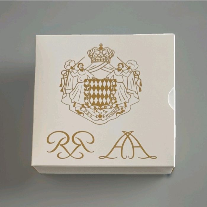 Moedas Proof 1-2-5 Euro Cent Mónaco, 2005, Príncipe Rainier III