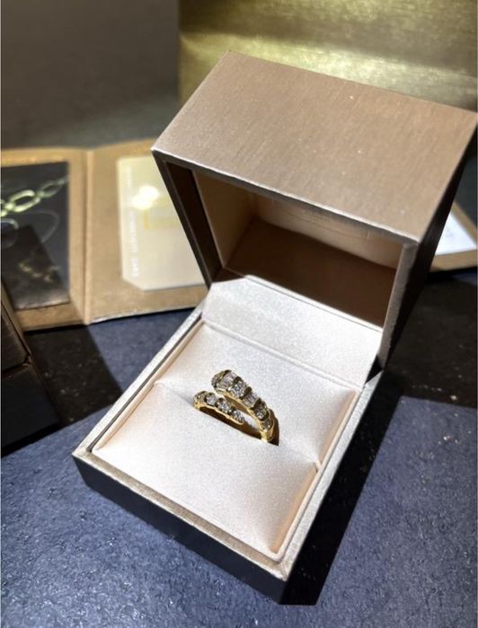 Люкс каблучка срібло з позолотую