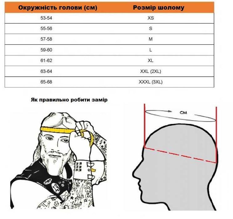 Шолом кросовий ORZ р.XS-L для кроссового мотоцикла та пітбайка