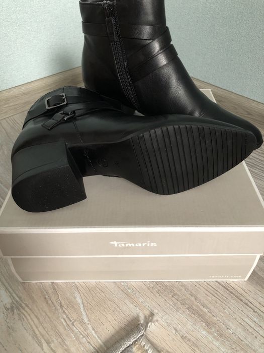 Черевики жіночі шкіряні,ботинки женские кожа осенние Tamaris