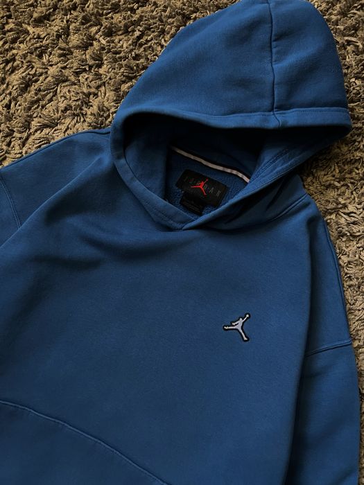Худи Jordan синее с капюшоном