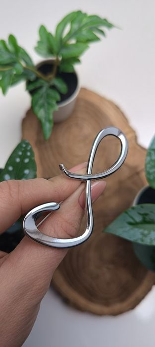 Nowa duża elegancka broszka nieskończoność + gratis