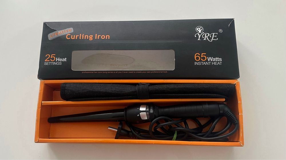 Конусна плойка YRE Curling Iron 13-25мм,чорний.
