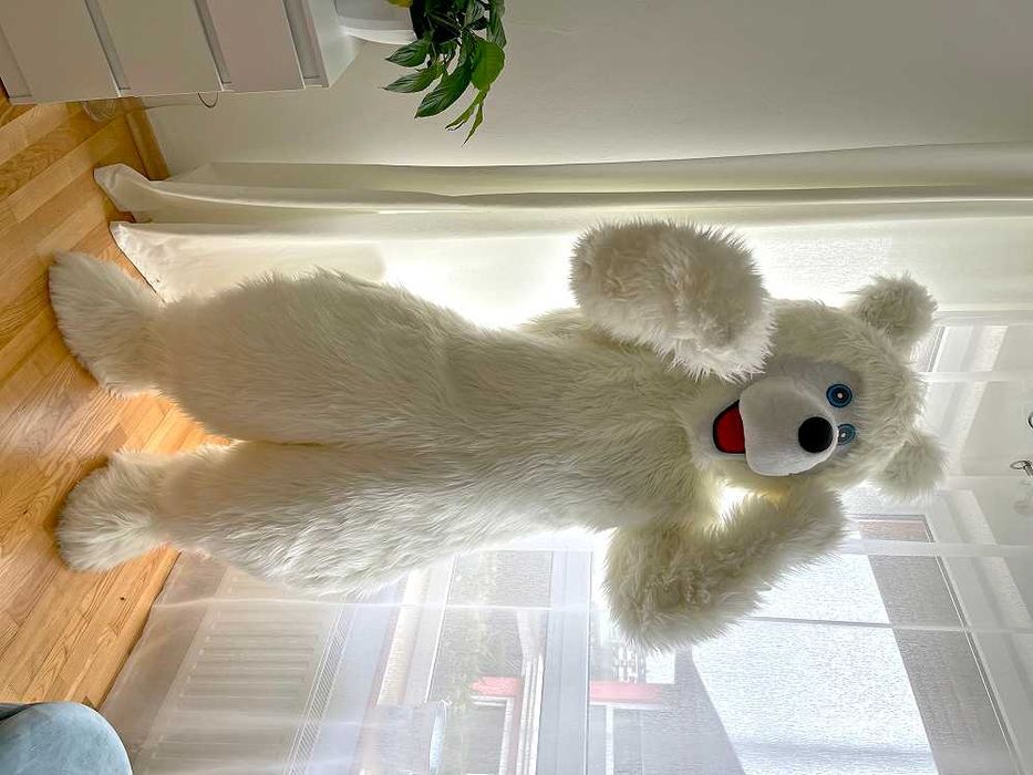 MIŚ POLARNY Kostium reklamowy chodząca żywa duża maskotka mega strój