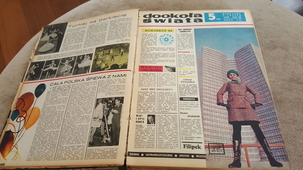 Czasopisma Dookoła Świata rocznik 1969