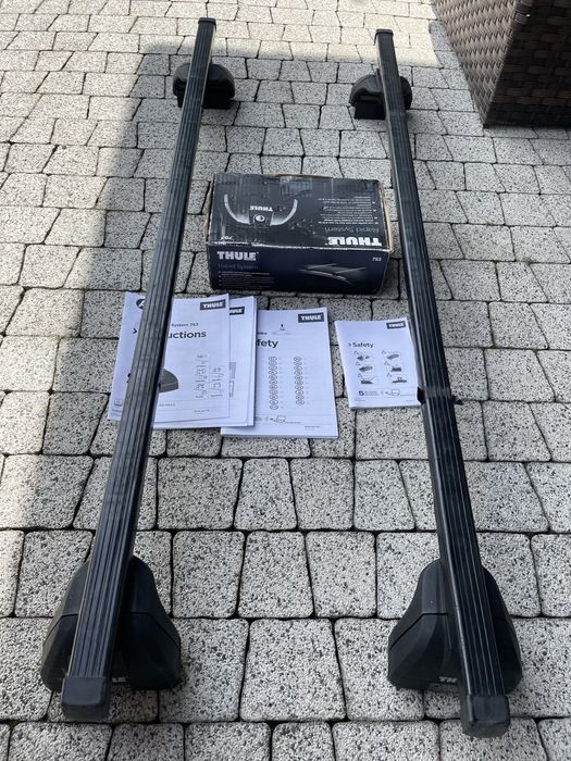 Bagażnik dachowy Thule Rapid System 753 | Belki Stalowe | Komplet 2 szt.