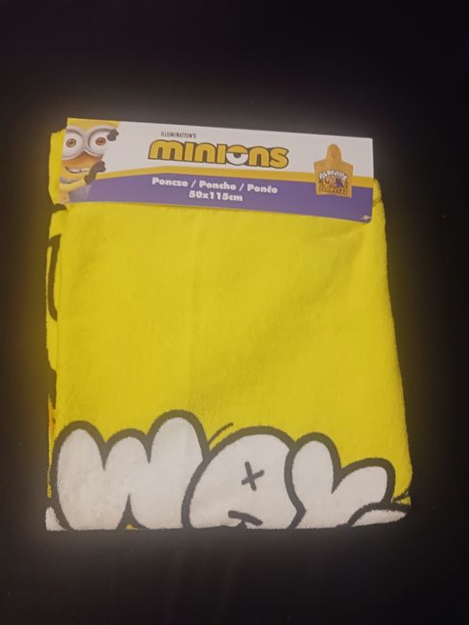 Ponczo kąpielowe plażowe Minionki / nowe 50cm x 115cm