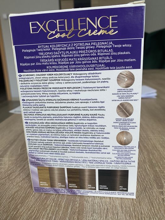 Farba włosów loreal 8.11 ultrapopielaty jasny blond