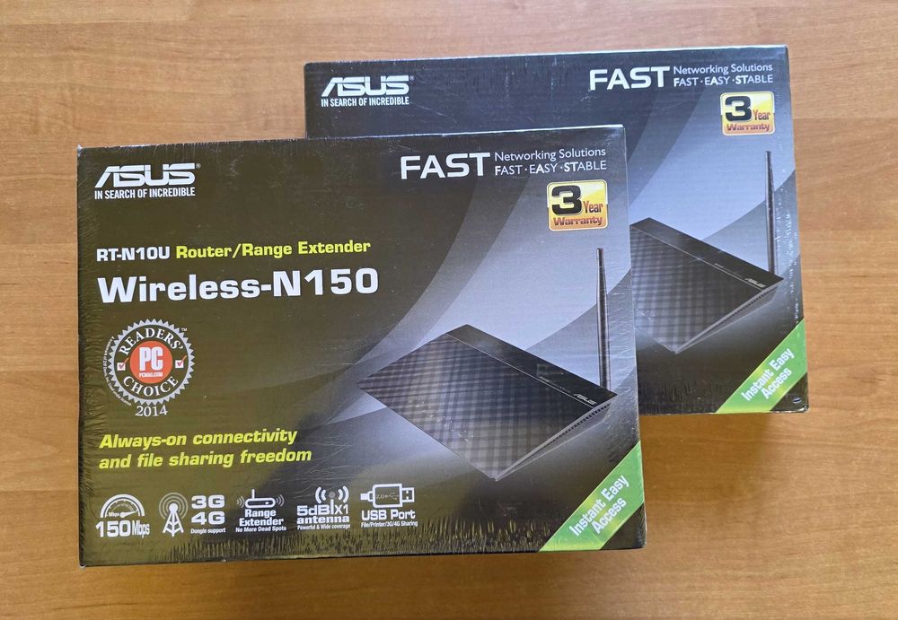 Router ASUS RT-N 10U Wi-Fi N port USB 4G backup NOWY w folii FAKTURA