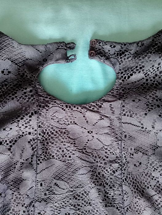 Vestido renda azul