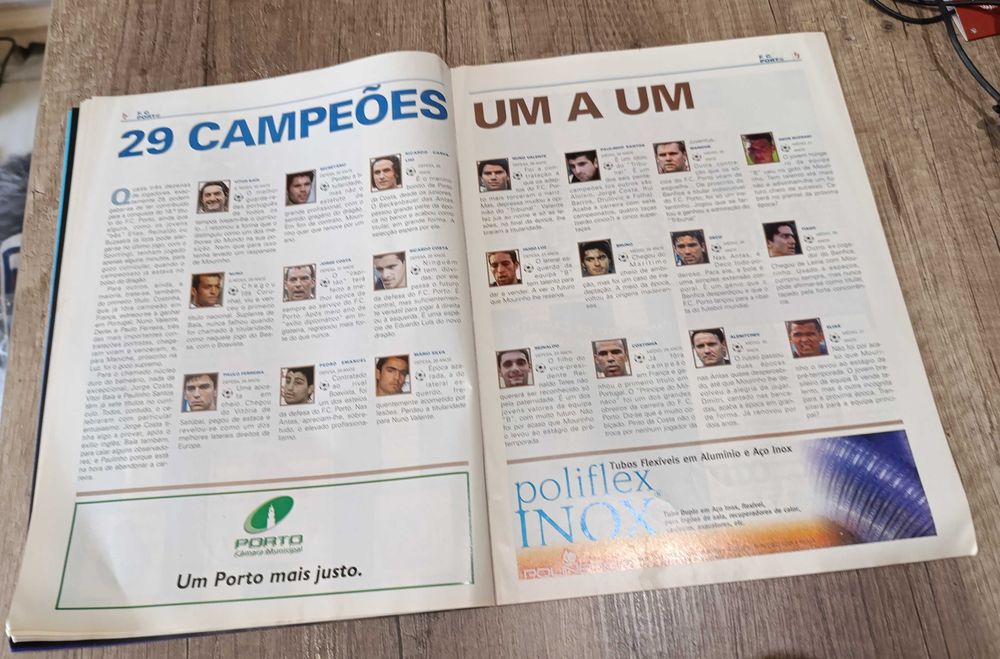 Revista Futebol JN  - Inesquecível - Taça UEFA - O Ano do Dragão 2003