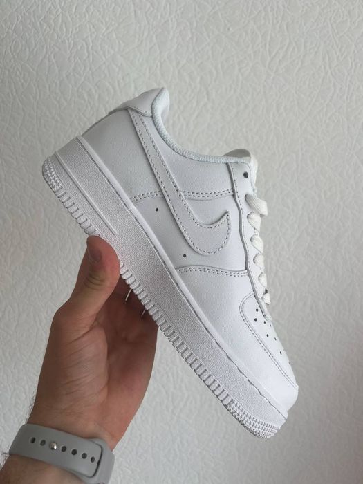 Кросівки Nike Air Force 1 Low White Premium | Шкіра | Повний комплект