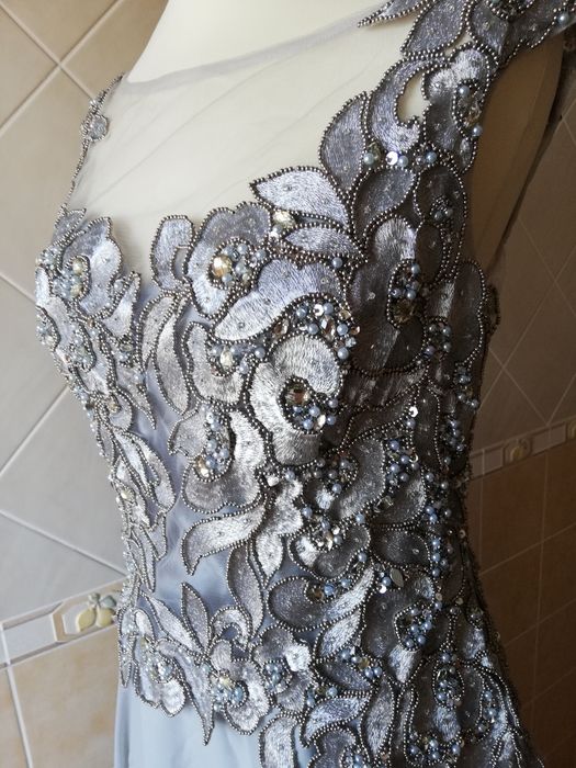 Vestido cerimónia cinza ou burdeos X&M Collection - NOVO