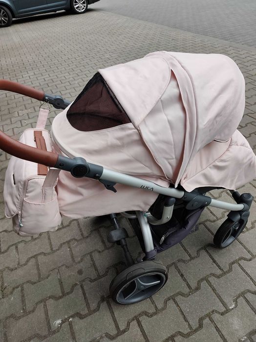 Śliczny wózek dla dziewczynki Bebetto Luca 2w1