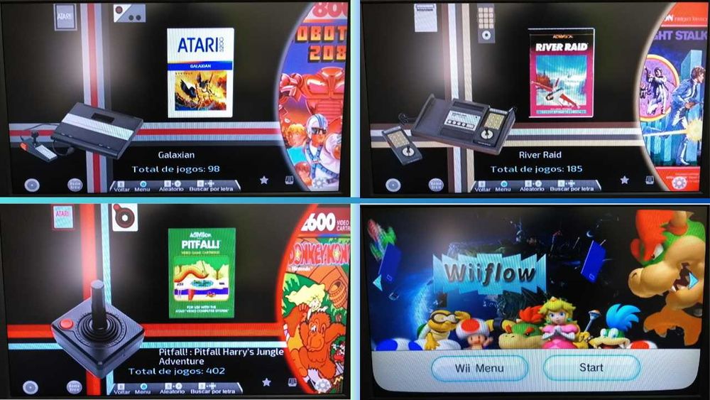 Nintendo wii com mais de 10000 jogos - wiiflow